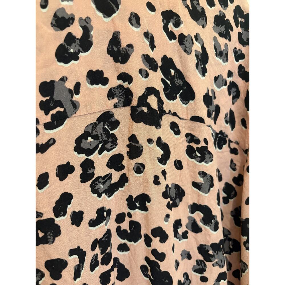 Maeve Pink and Black Leopard Print Midi Dress - Picture 5 of 5